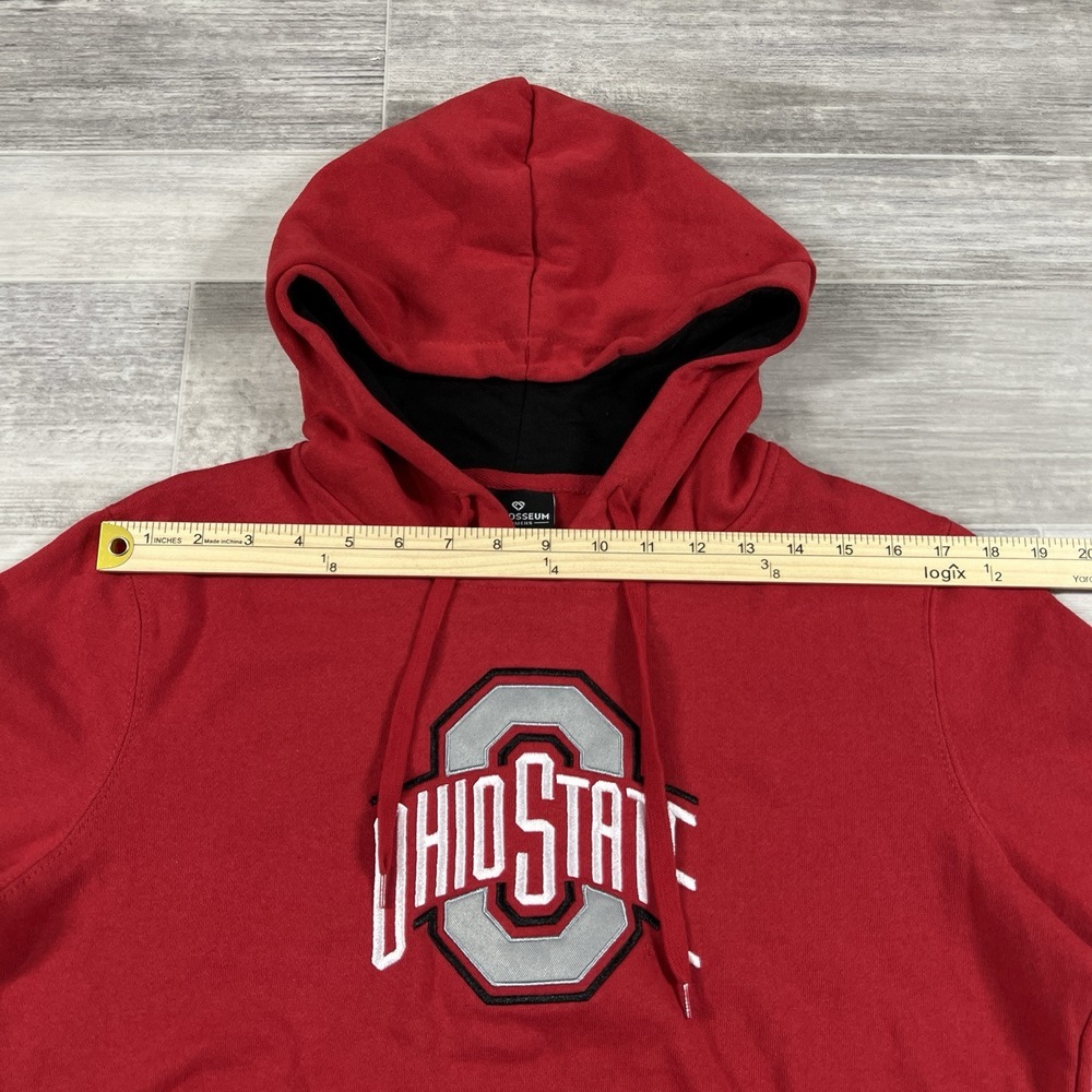 Colosseum Women's Medium Scarlet Ohio State‎ Buckeyes Big Logo Pullover Hoodie - Picture 6 of 10